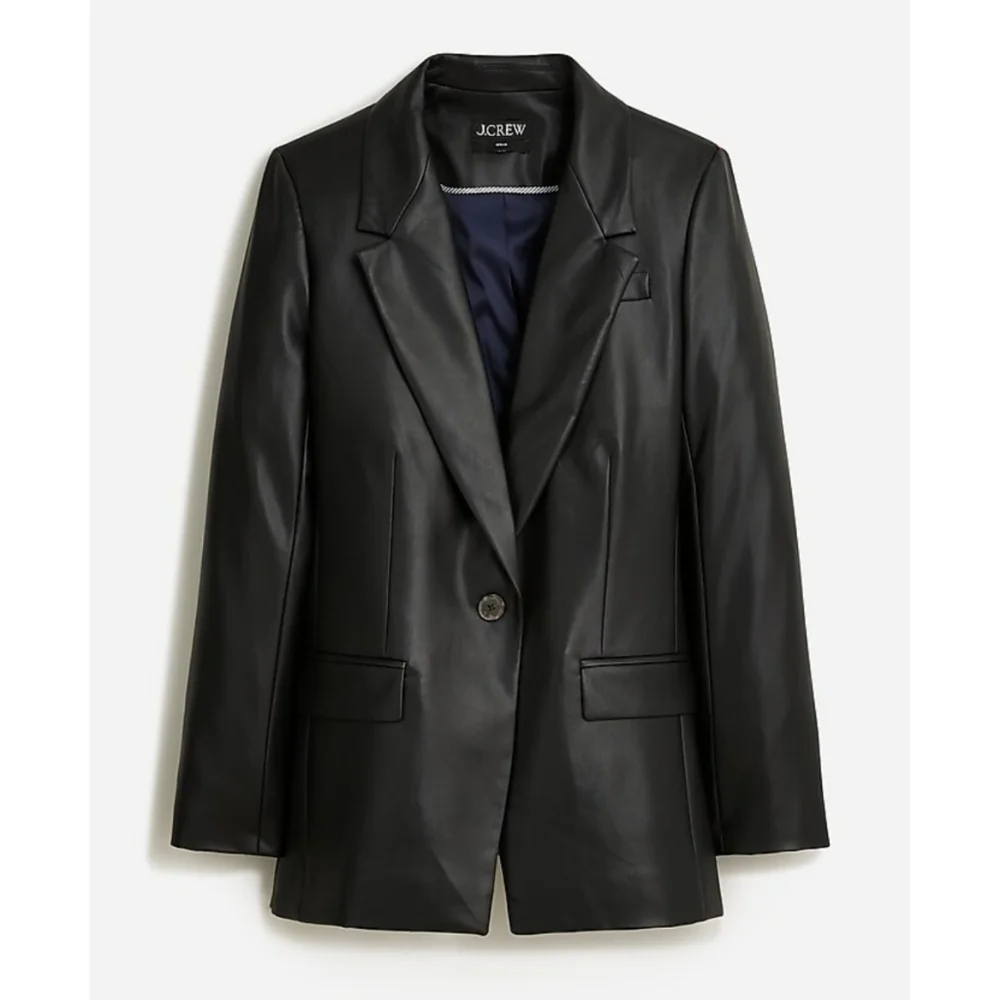 J.Crew Willa blazer in faux leather